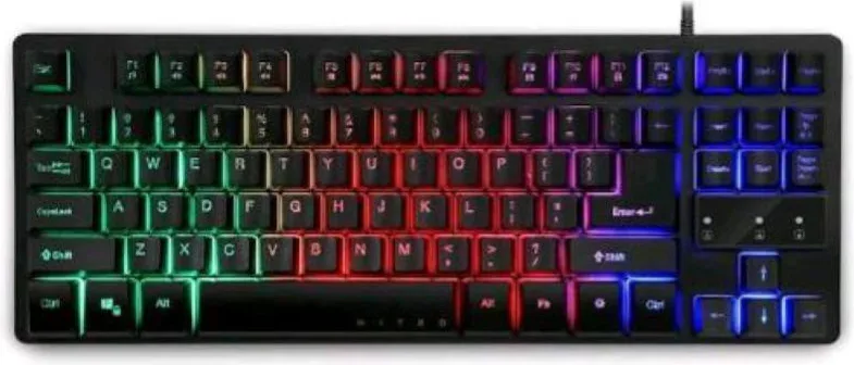 Acer nitro keyboard tkl tastiera gaming usb illuminata con 3 zone -4 livelli di luminosita` e 3 modalita` preimpostate anti-ghosting
