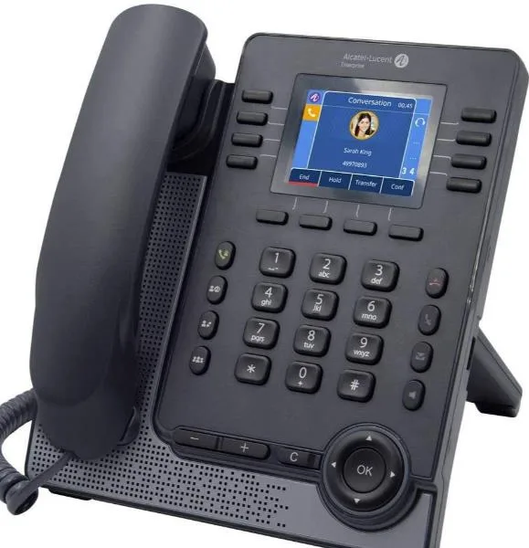Alcatel-Lucent Enterprise M5 DESKPHONE-2.8 Inch 320X240 Color Display 2 USB Ports (type A And C)2 Gigabit Ethernet POE Class 2 8SIPACCOUNTS CAT-5E 1 5M 3MK27002AA