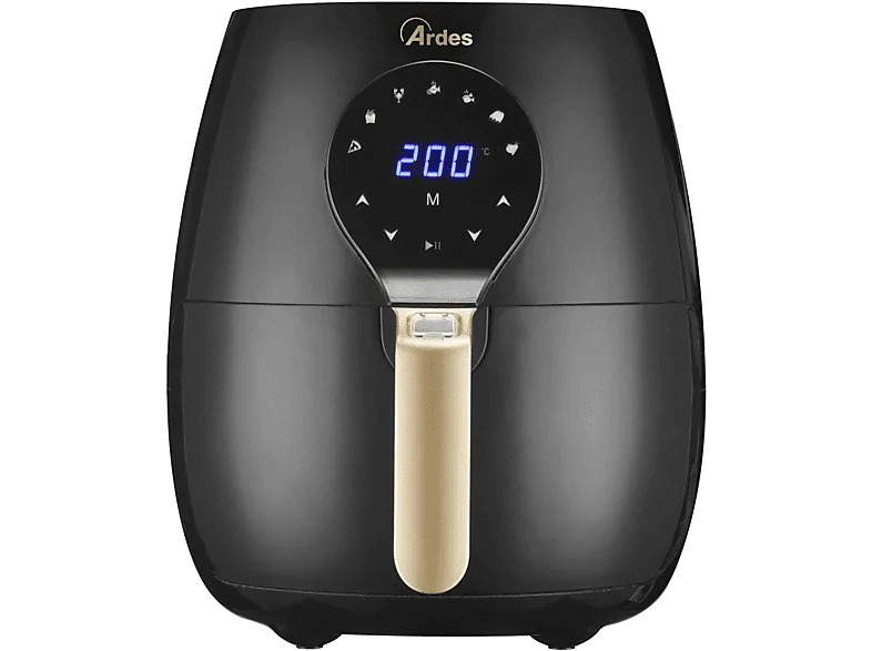 ARDES ELDORADA MAXI 5L AIRFRYER FRIGGITRICE AD ARIA, capacità 5 l, Max potenza 1450 W, Nero