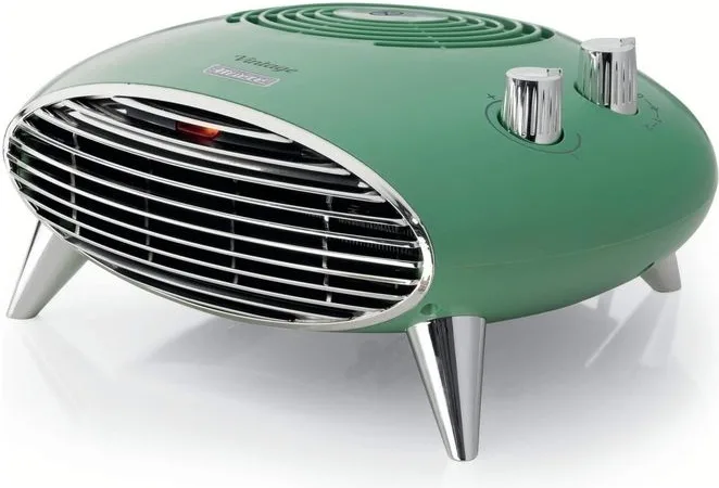 Ariete 8211 Vintage Termoventilatore da tavolo 2000W 2 velocita' termostato regolabile ventilazione estiva colore Verde