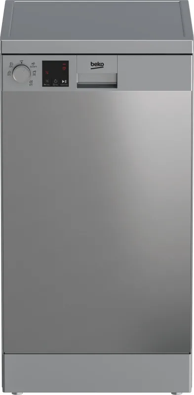 Beko DVS05030X Lavastoviglie Libera Installazione 10 Coperti Classe D 45 cm (Acciaio Inox)