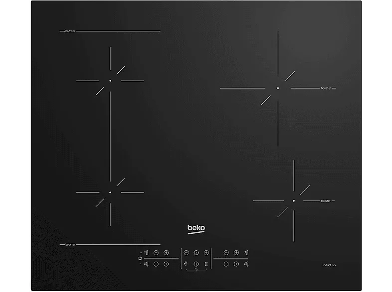 Beko HII64200SFMT Piano Cottura a Induzione 4 Fuochi 59 cm (Nero)