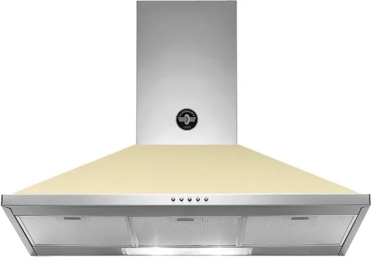 Bertazzoni KPL90PLAG1CRA Cappa Aspirante a Parete 90 cm 600 m³/h Classe A (Crema)