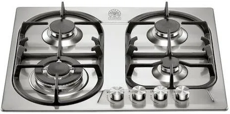 Bertazzoni P6801D9X Piano Cottura a Gas 4 Fuochi 60 cm (Acciaio Inox)