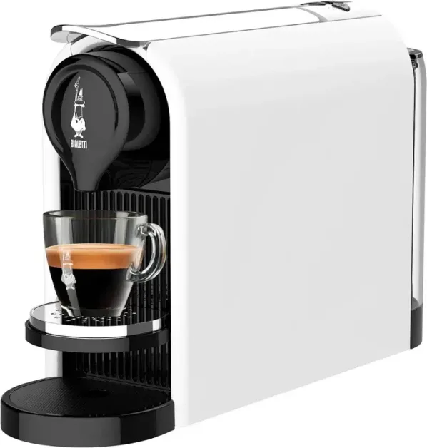 Bialetti Gioia Plus Macchina Caffè Capsule Serbatoio Estraibile Compatta Bianca