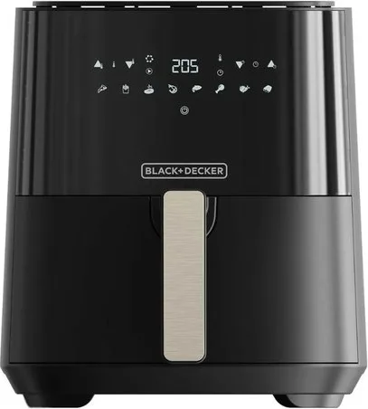 Black & Decker ES9730080B Friggitrice ad Aria 5 Litri 1450 W (Nero)