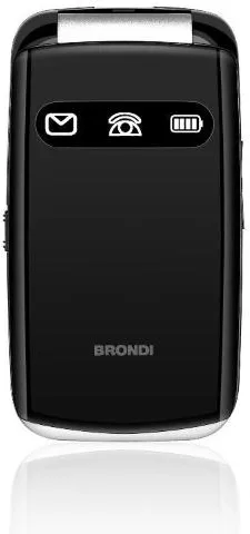 Brondi 10277000 Amico Favoloso Cellulare a Conchiglia Dual SIM 2.8'' Display TFT 1.3 MP Torcia LED Bluetooth colore Nero