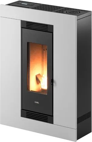 CADEL 7023039 LUCE PLUS Stufa a pellet 8,5 kW canalizzabile colore Bianco