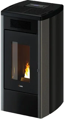 Cadel 7023115 Atena Plus 12 T2 Stufa a Pellet 12 W Ventilata Canalizzabile Wi-Fi colore Titanio