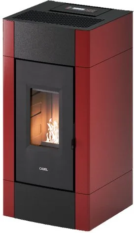 Cadel Stufa a Pellet Cristal 9 T1 Bordeaux WiFi Bluetooth