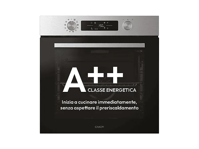Candy CA6 N5B3EYTX Forno da Incasso 78 Litri Classe A++ (Acciaio Inox - Nero)