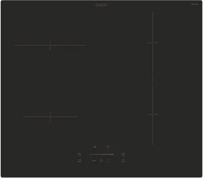 Candy CTP643CYEP Piano Cottura 4 Fuochi 59 cm (Nero)