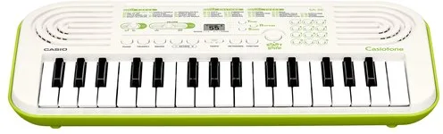 Casio SA-50 Tastiera Musicale 32 Tasti (Bianco - Verde)