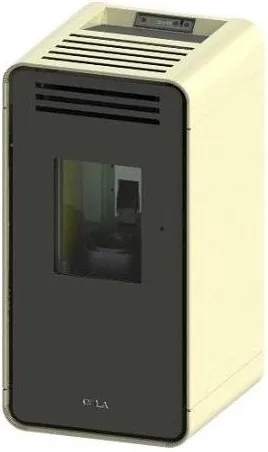 COLA LA11C10Y Stufa a pellet Ambra con telecomando e pulizia automatica colore Avorio