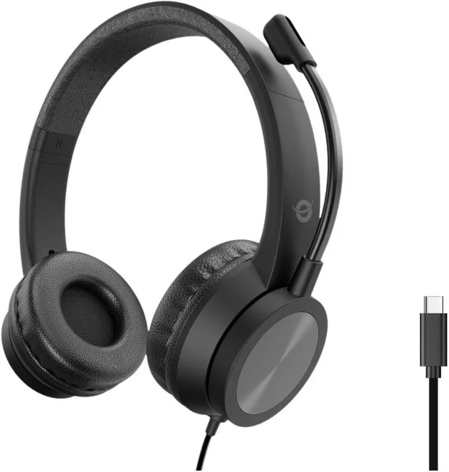 Conceptronic POLONA05BC Cuffie Auricolari per Ufficio Cablate (Nero)