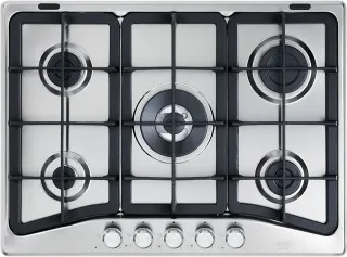 De'Longhi Pfi 57 Gh Piano Cottura a Gas 5 Fuochi 68 cm (Acciaio Inox)