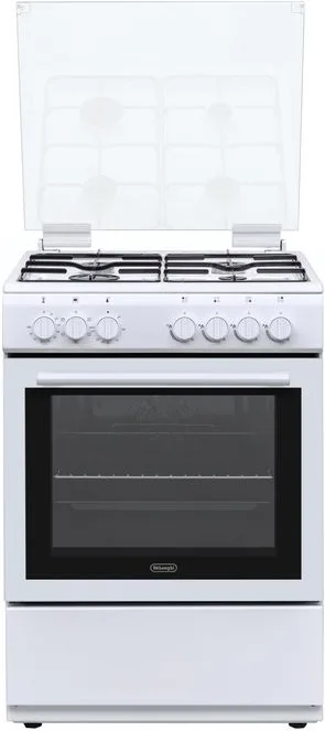 De'Longhi DL664EW Cucina a gas 4 fuochi forno elettrico 65 L Classe A (60x60x85 cm) colore Bianco