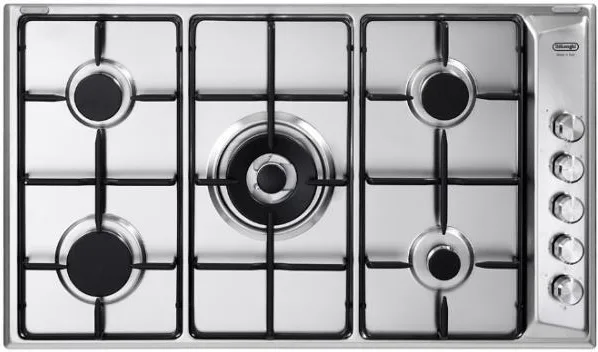 De'Longhi Dli 59 Dd Piano Cottura a Gas 5 Fuochi 90 cm (Acciaio Inox)
