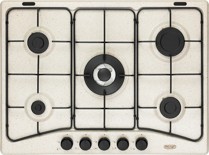 De’Longhi FFS 57 ASV piano cottura Avena Da incasso 68 cm Gas 5 Fornello(i)