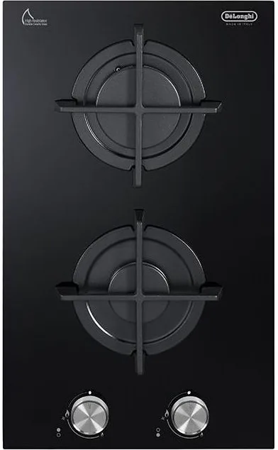 De'Longhi NSL230NC Piano Cottura a Gas 2 Fuochi 30 cm (Nero)