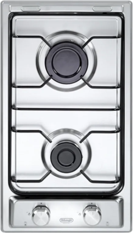 De'Longhi Delonghi I 23 D Piano Cottura a Gas 2 Fuochi 30 cm (Acciaio Inox)