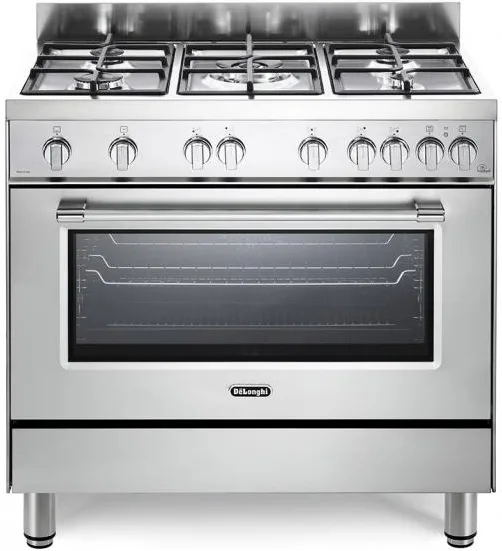 De'Longhi PRO96GVXED2 Cucina a Gas 90 cm (Acciaio Inox)
