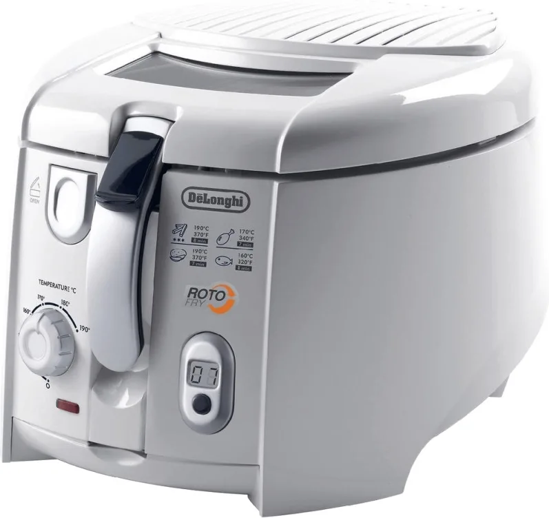 De’Longhi RotoFry Singolo Indipendente 1800 W Friggitrice Bianco