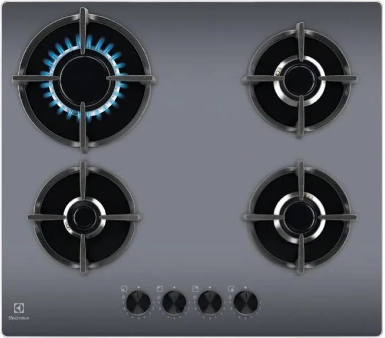Electrolux EGG64272M Piano Cottura a Gas 4 Fuochi 60 cm (Grigio)
