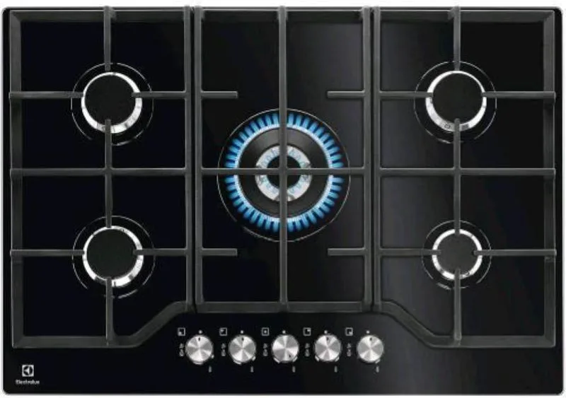 Electrolux EGG7536K Piano Cottura a Gas 5 Fuochi 74 cm (Nero)