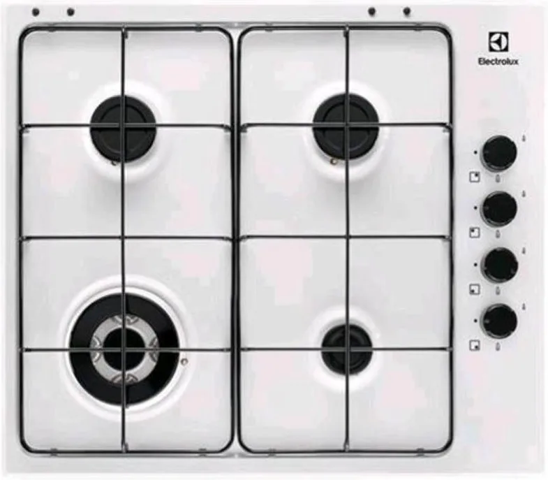 Electrolux EGS6414W Piano Cottura a Gas 4 Fuochi 59,4 cm (Bianco)