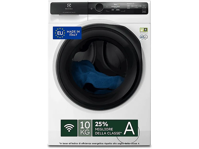Electrolux EW8F710GCY Lavatrice Carica Frontale 10 KG 1600 Giri/min Classe A (Bianco)