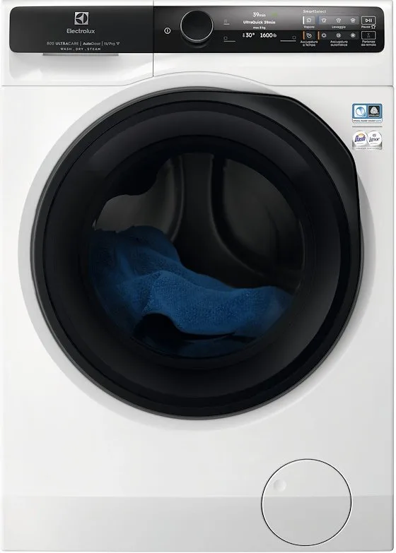 Electrolux EW8W7117GCQ Lavasciuga 11 KG 1600 Giri/min Classe D (Bianco)