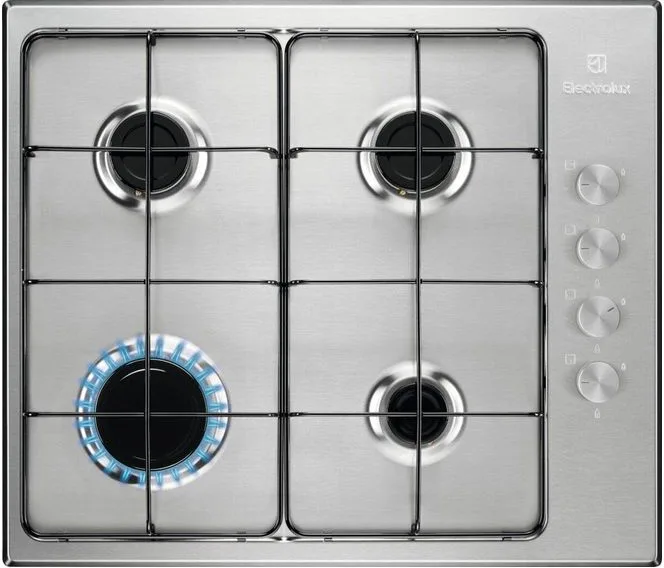 Electrolux KGS6404SX Piano Cottura 4 Fuochi 60 cm (Acciaio Inox)