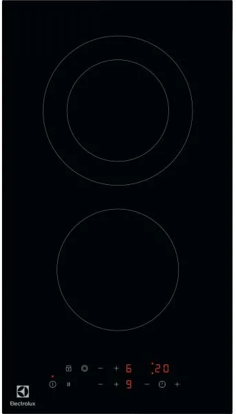 Electrolux LHR3233CK Piano Cottura 2 Fuochi 27 cm (Nero)