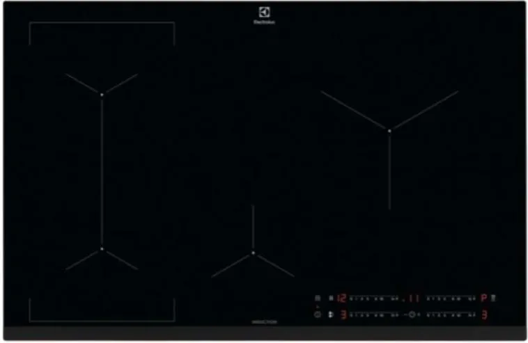 Electrolux LIL83441 Piano Cottura a Induzione 4 Fuochi 80 cm (Nero)