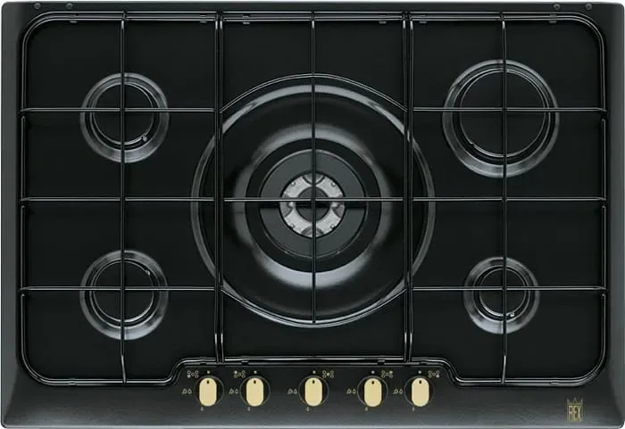 Electrolux PN750RUV Piano Cottura a Gas 5 Fuochi 74 cm (Nero)