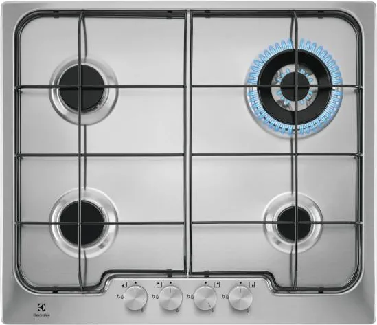 Electrolux PX640UV Piano Cottura a Gas 4 Fuochi 60 cm (Acciaio Inox)