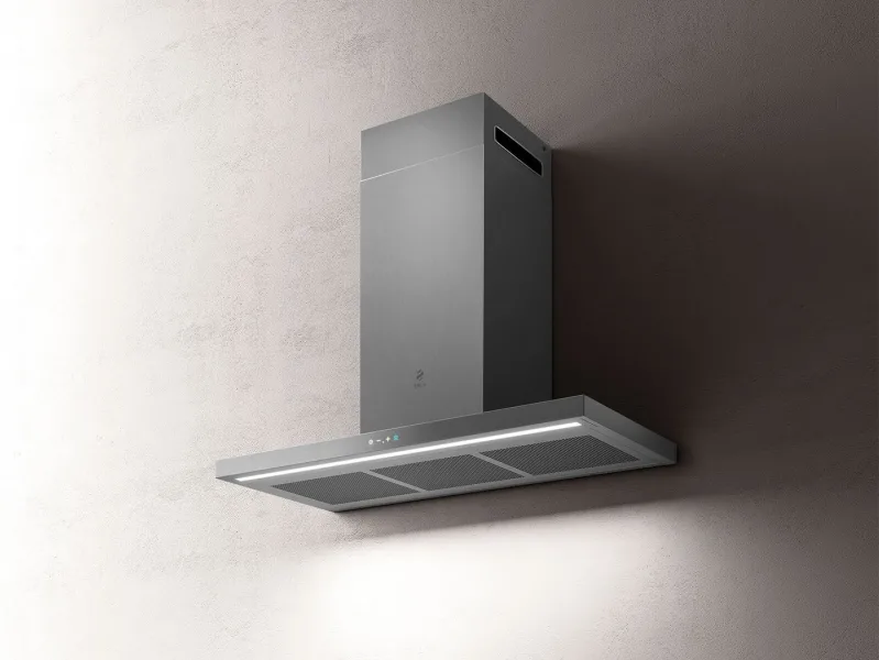 Elica Thin IX/A/90 Cappa Aspirante a Parete 710 m³/h (Acciaio Inox)