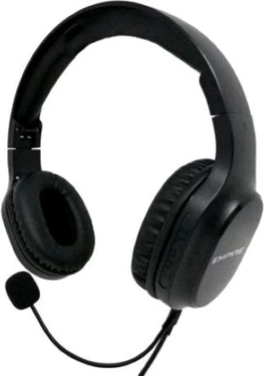 Empire Media EMSP.H15MIC Cuffie con Microfono USB Tipo-C Cablate Over-Ear Microfono Pieghevole Driver 40 mm Plug and Play colore Nero