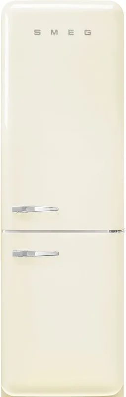 FRIGORIFERO COMBINATO SMEG FAB32RCR6, Capacità netta totale 331 l, Rumorosità: 35 dB(A), 3 ripiani, Dimensioni: L 60,1 cm A 196,8 P 72,8 cm, Panna, Classe C