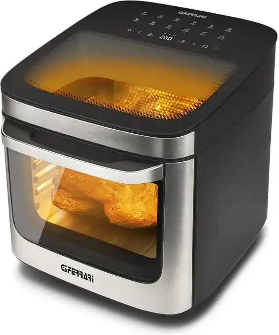 G3 Ferrari Friggisano Lux 13 Friggitrice ad Aria 13 Litri 1800 W (Nero - Acciaio Inox)