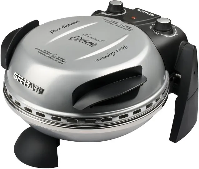 G3 Ferrari G1000606 Delizia Forno Pizza Elettrico 1200W Pietra Refrattaria 31 cm 400°C Timer colore Argento