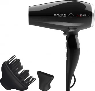 Ga.Ma GH0301 Diamond Asciugacapelli 2300 W (Nero)
