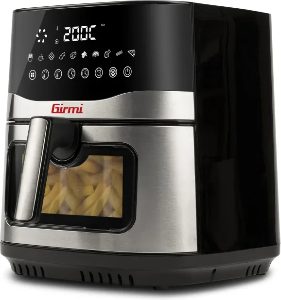 Girmi FG90 Friggitrice ad Aria 9 Litri 2200 W (Grigio - Nero)