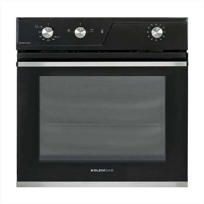 Glem Gas GFRF21BK Forno da Incasso 69 Litri 1350 W Classe A (Nero - Acciaio Inox)