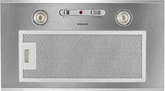 Glem Gas GHF545IX Cappa Aspirante 52 cm 500 m³/h (Acciaio Inox)