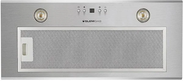 Glem Gas GHF773IX Cappa Aspirante 70 cm 700 m³/h (Acciaio Inox)