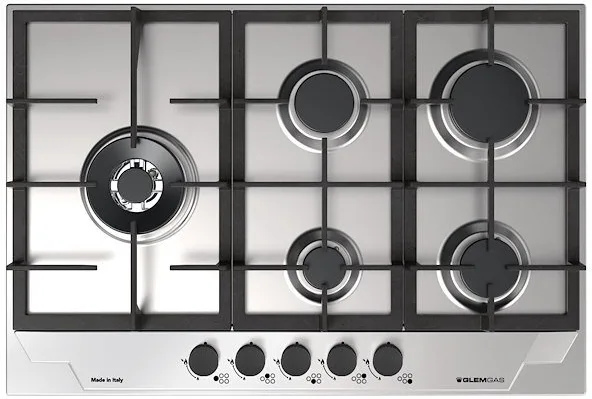 Glem Gas GTP85THIX Piano Cottura a Gas 74 cm (Inox)
