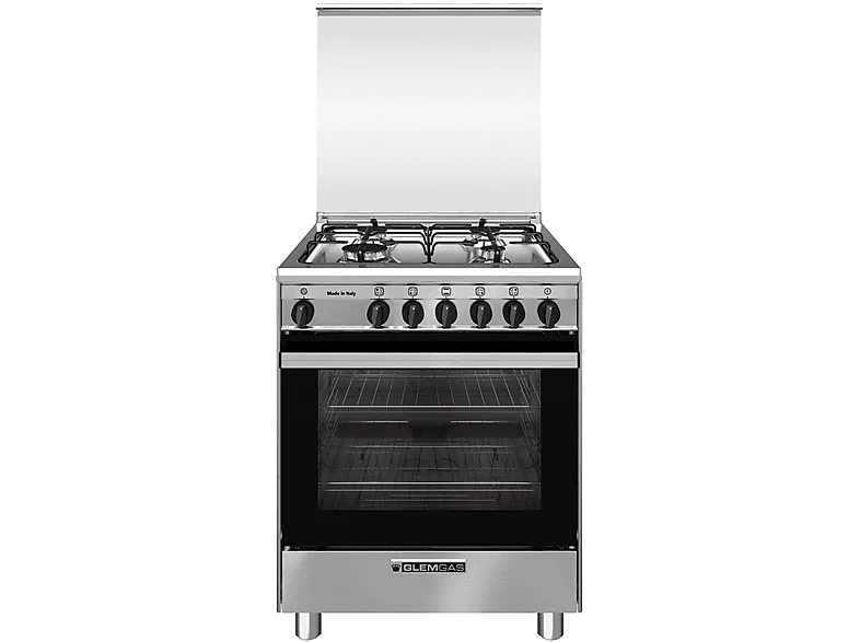 Glem Gas SA664VI Cucina a Gas Classe A 60 cm (Acciaio Inox)