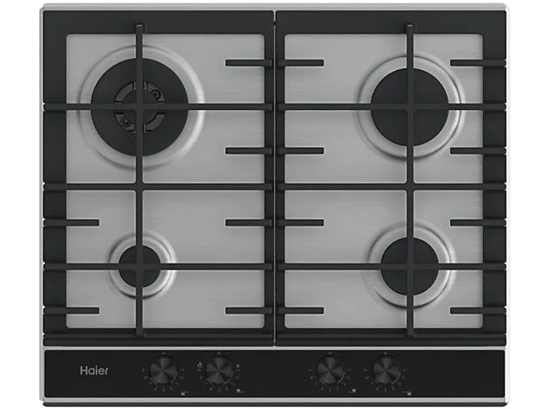 Haier HAHG6BR4XH Piano Cottura a Gas 4 Fuochi 59,5 cm (Acciaio Inox)